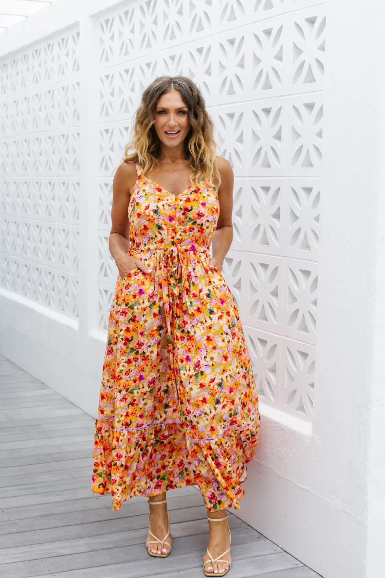 Proud Poppy Clothing April Maxi Dress in Sunshine Floral