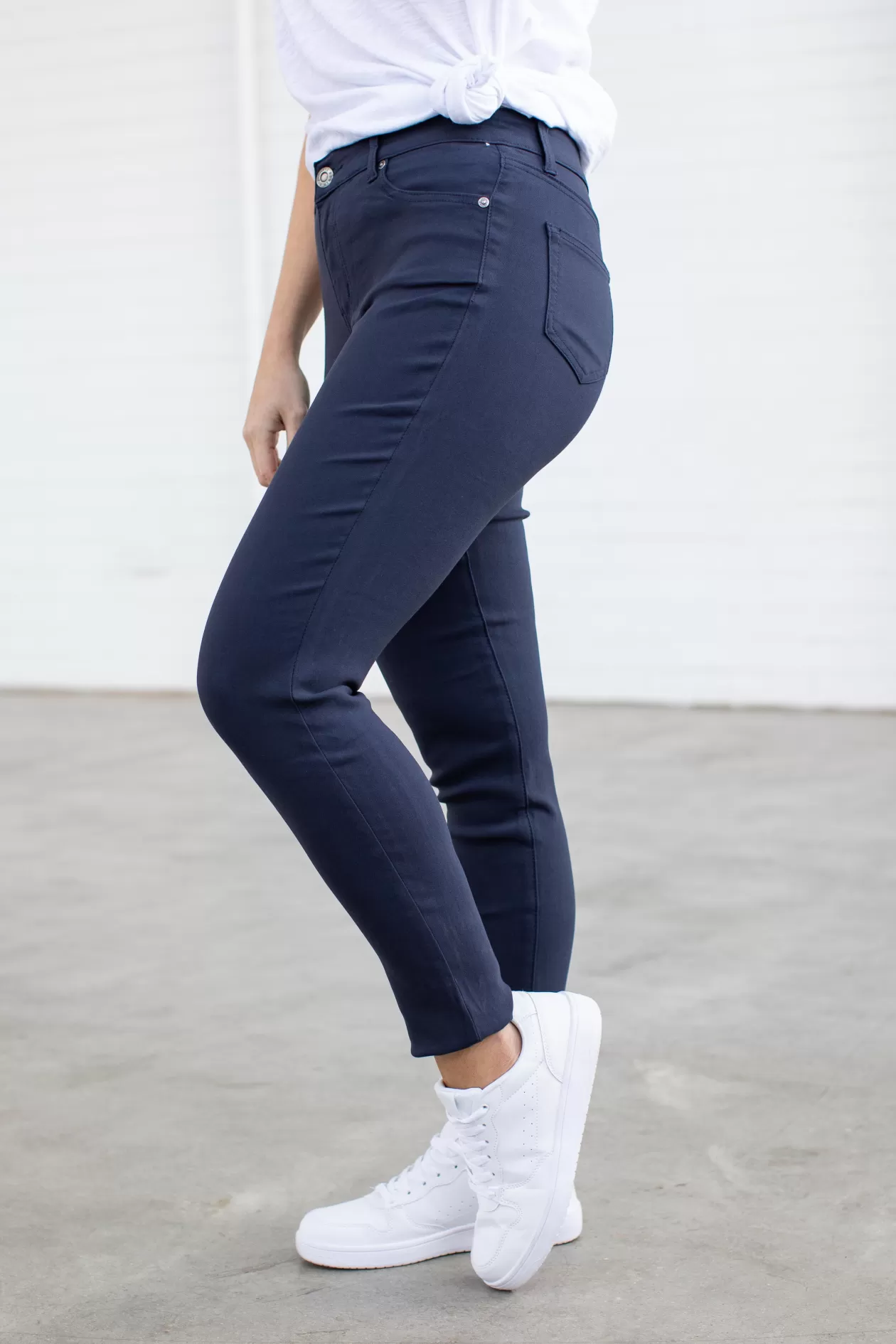 Proud Poppy Clothing Austin Ultra Stretch Jean Pants in Navy