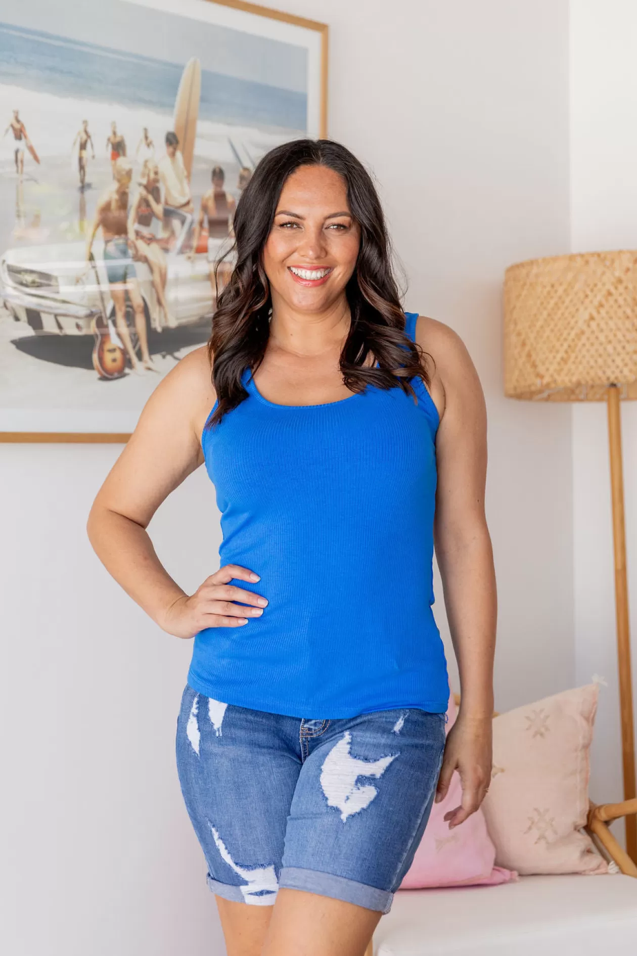 Proud Poppy Clothing Billi Tank in Cobalt Blue