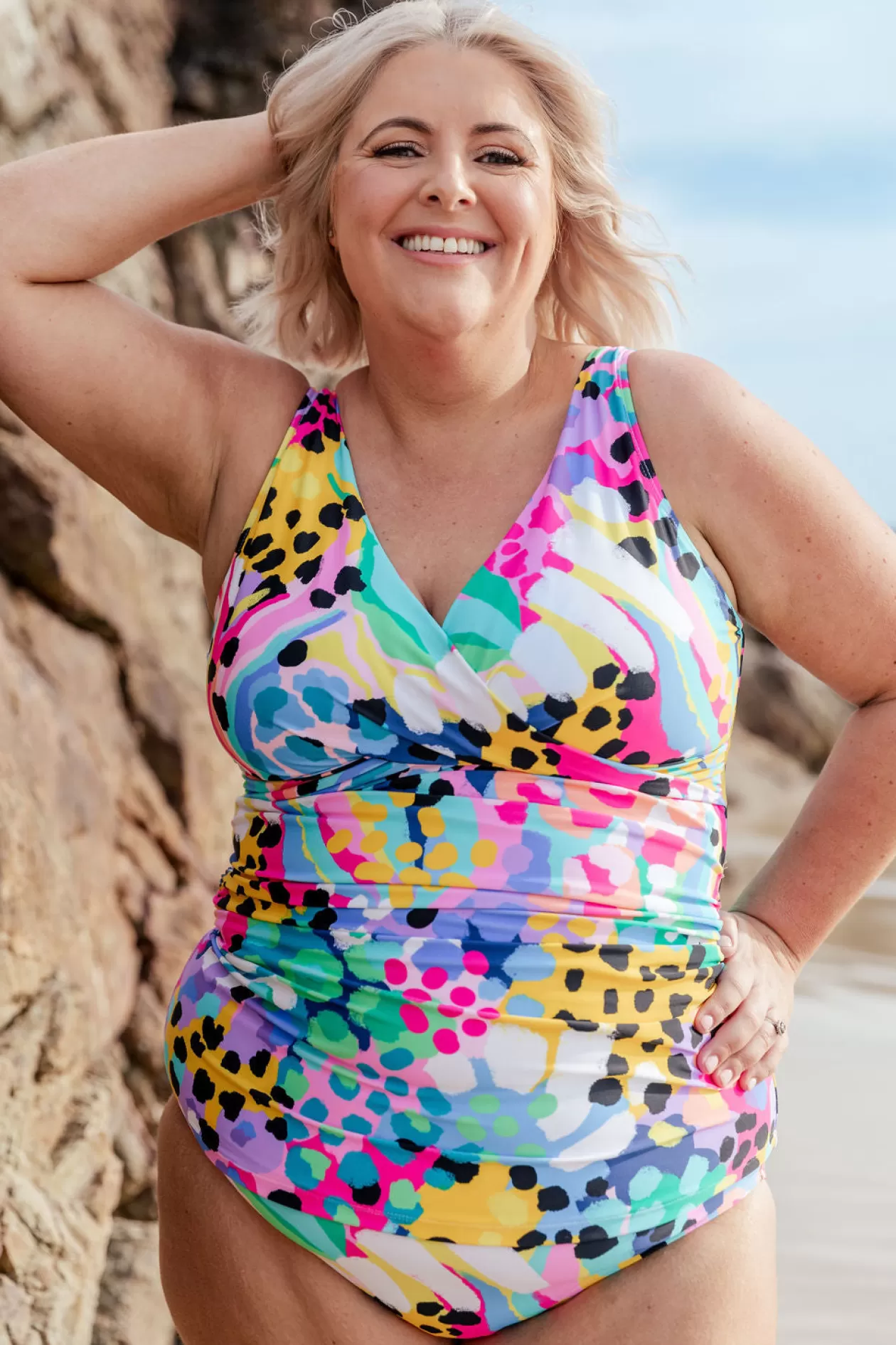 Proud Poppy Clothing Burleigh Tankini Top in Kasey Swim by Kasey Rainbow