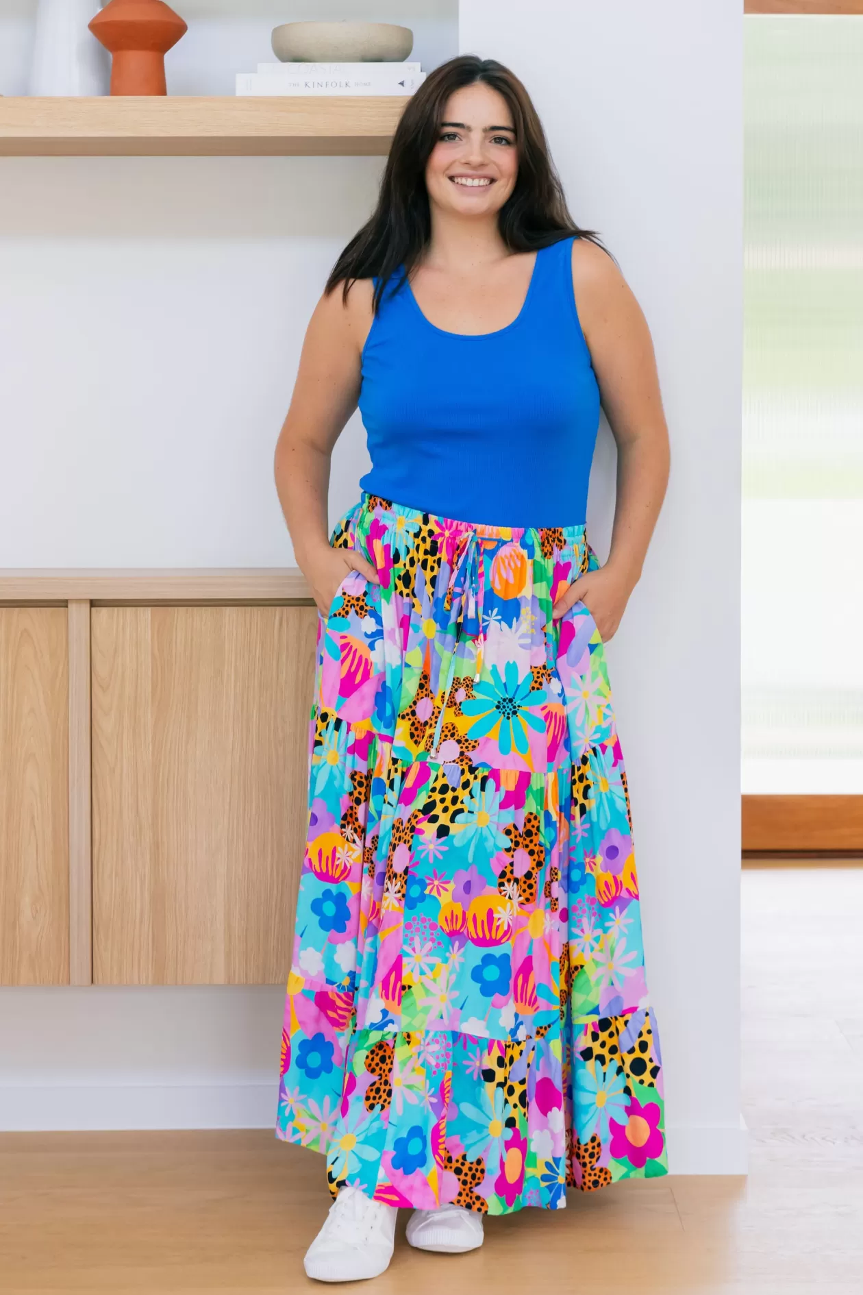 Proud Poppy Clothing Carrie Skirt in Floral Fancy by Kasey Rainbow