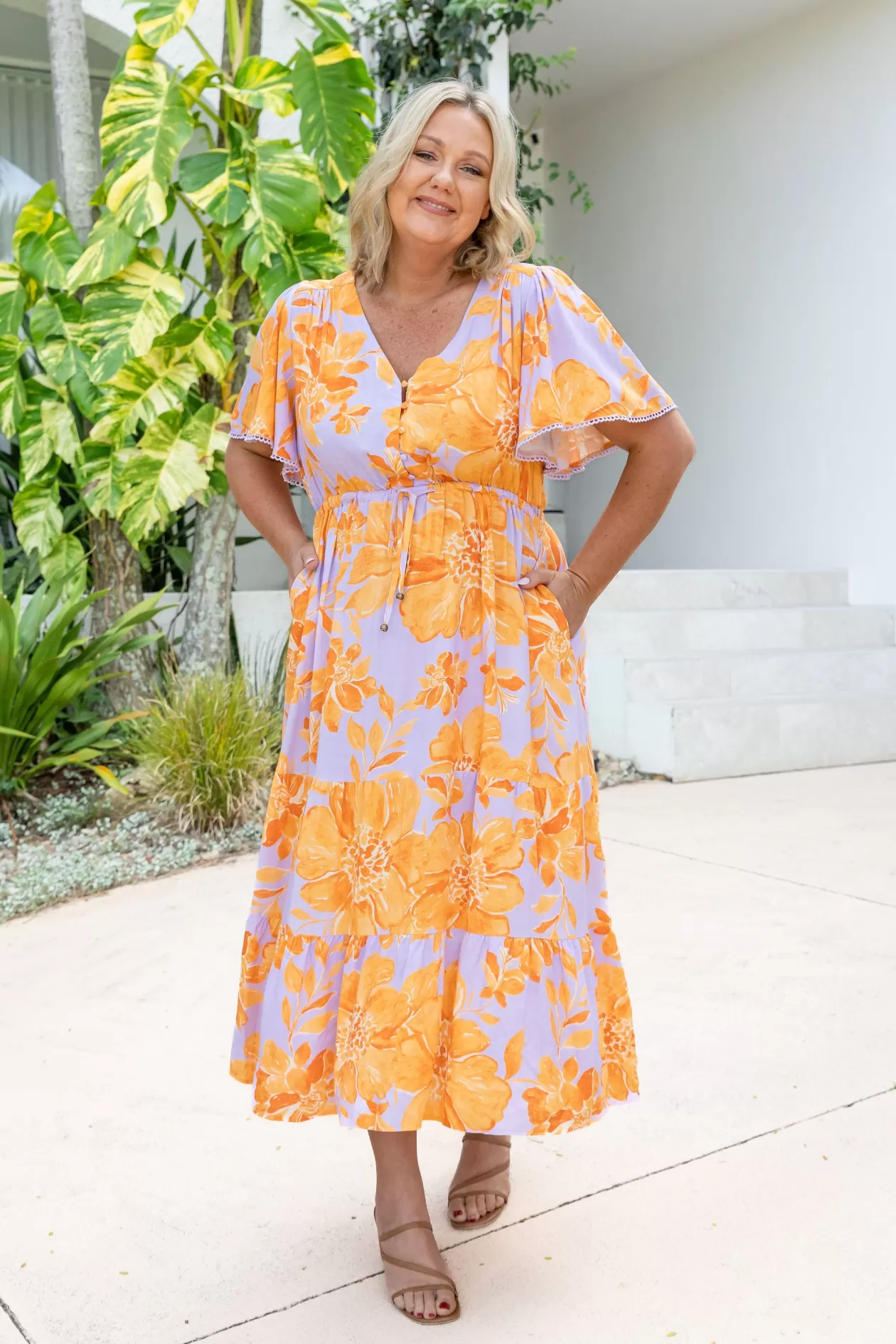 Proud Poppy Clothing Charlize Dress in Honey Bloom