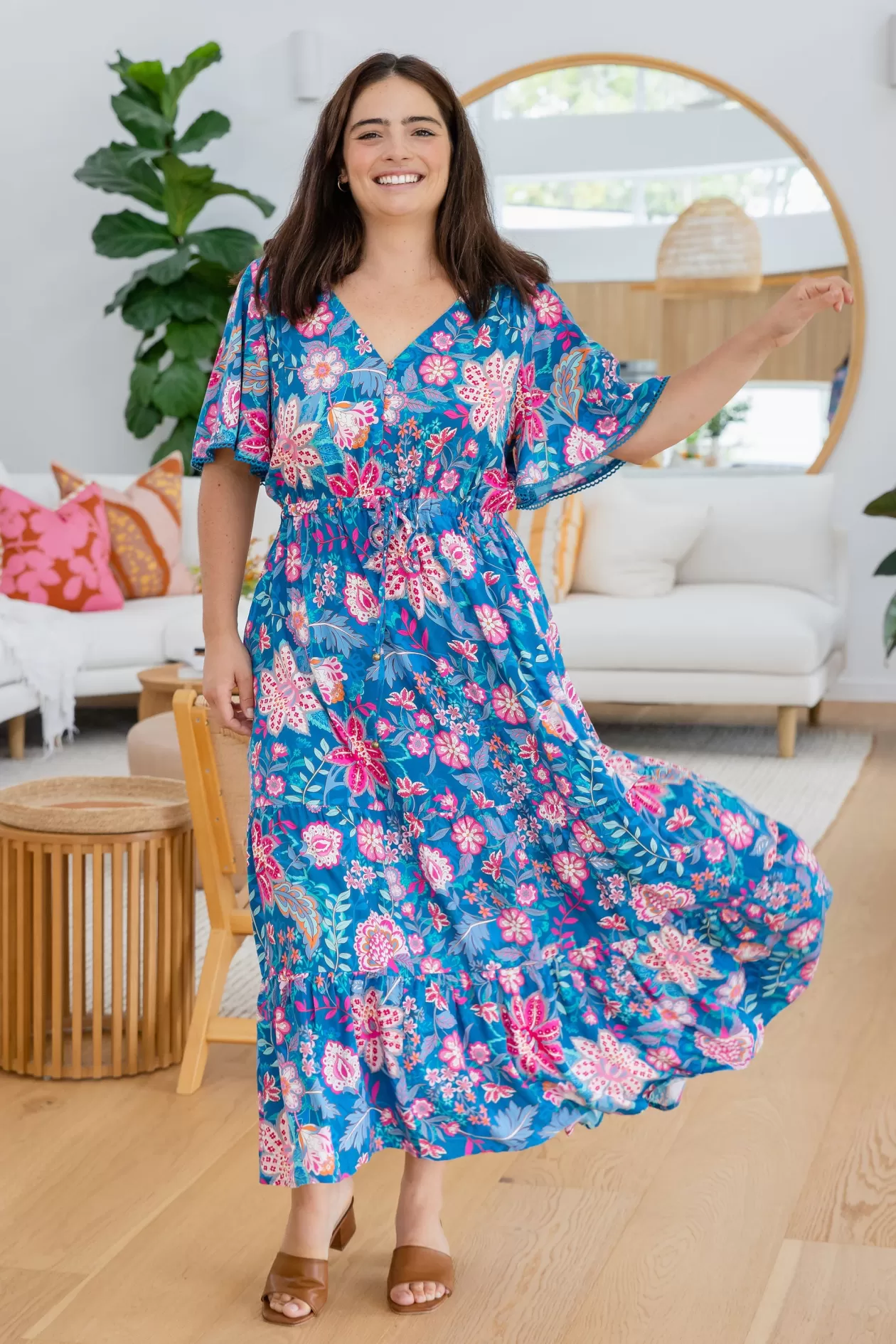 Proud Poppy Clothing Charlize Maxi Dress in Paisley Floral