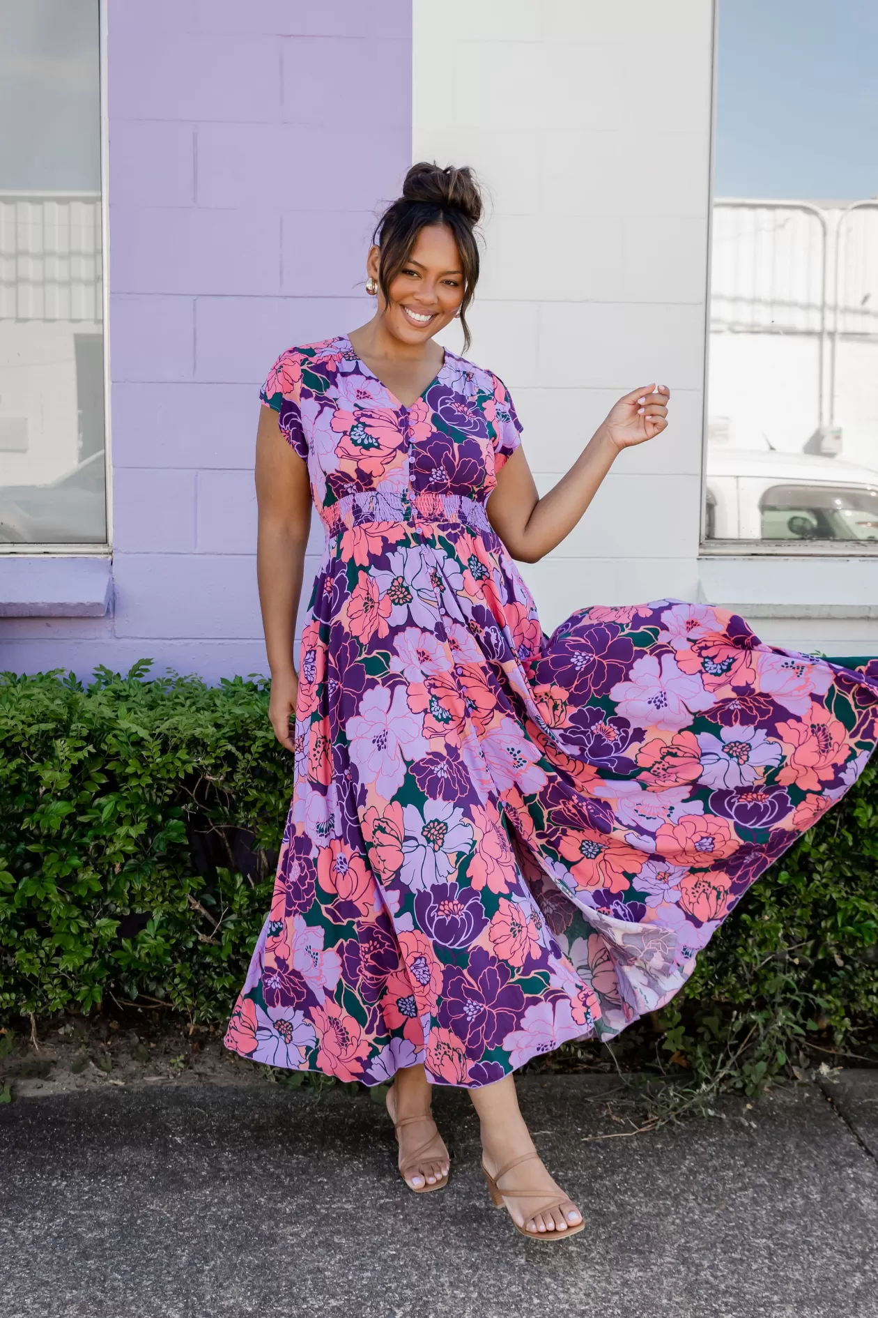 Proud Poppy Clothing Ellie Floral Maxi Dress in