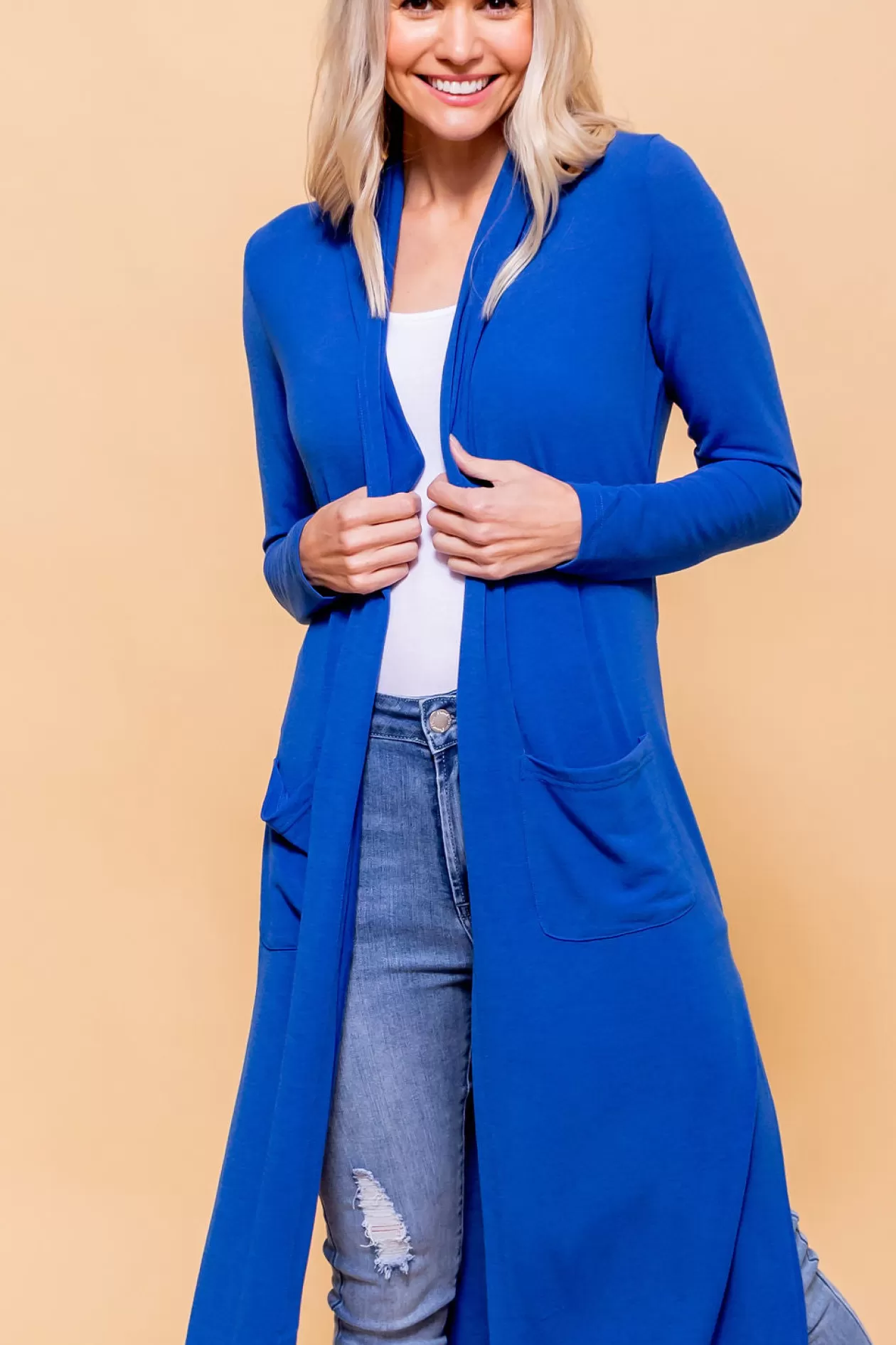 Proud Poppy Clothing Jane Cardigan in Electric Blue