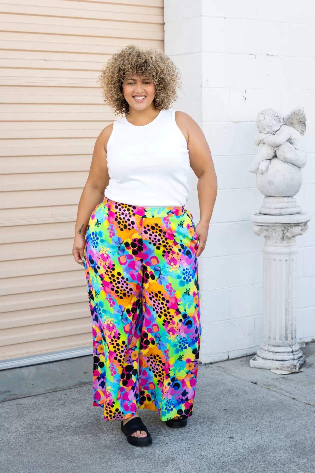 Proud Poppy Clothing Larsa Pants in Messy Mind by Kasey Rainbow