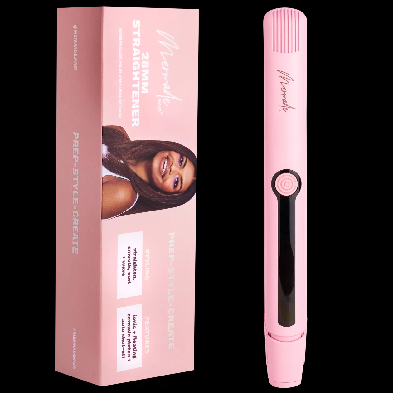 Proud Poppy Clothing Mermade Hair Straightener 28mm Pink