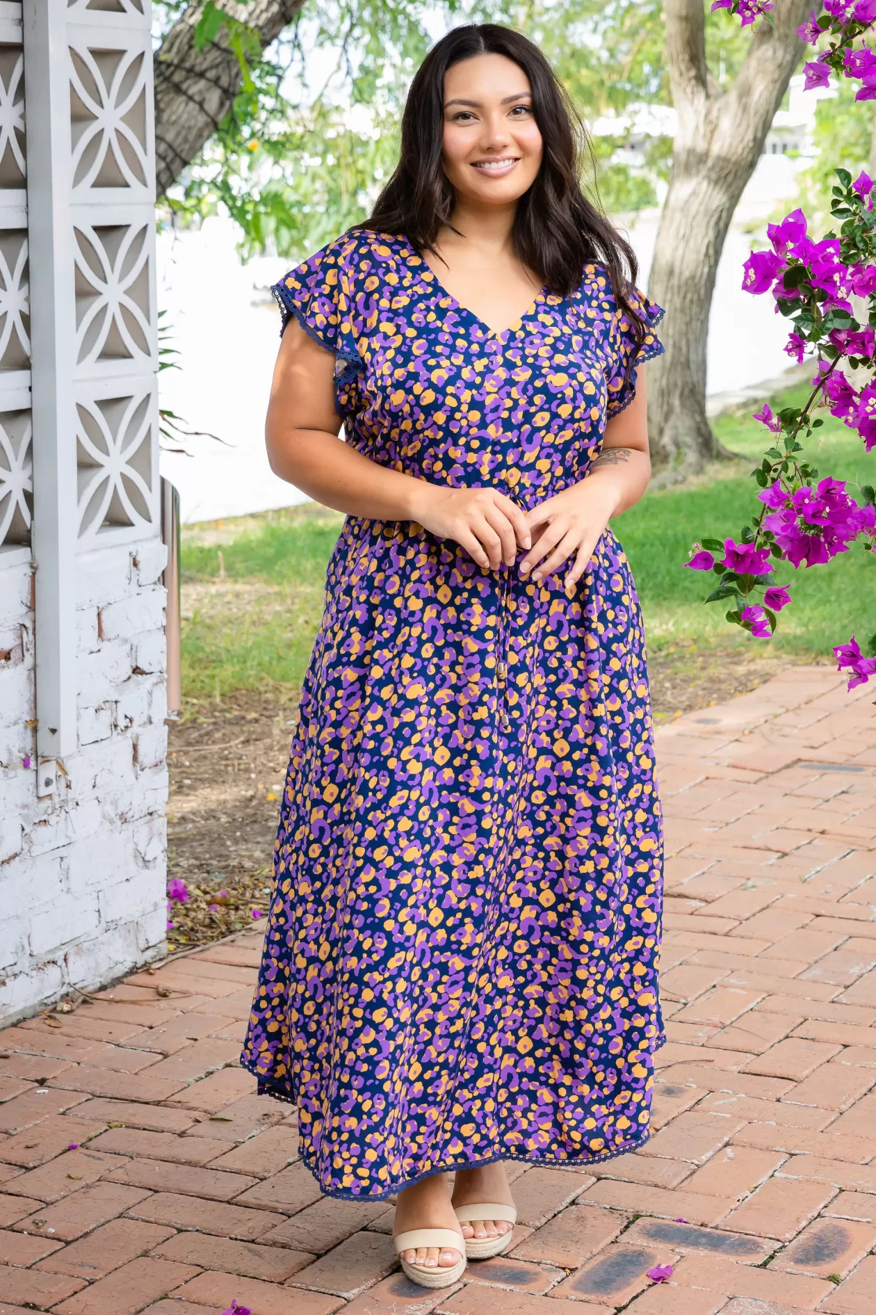 Proud Poppy Clothing Naomi Maxi Dress in Purple Leopard