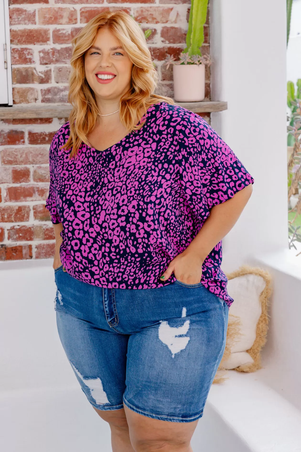 Proud Poppy Clothing Phoebe Purple Leopard Top