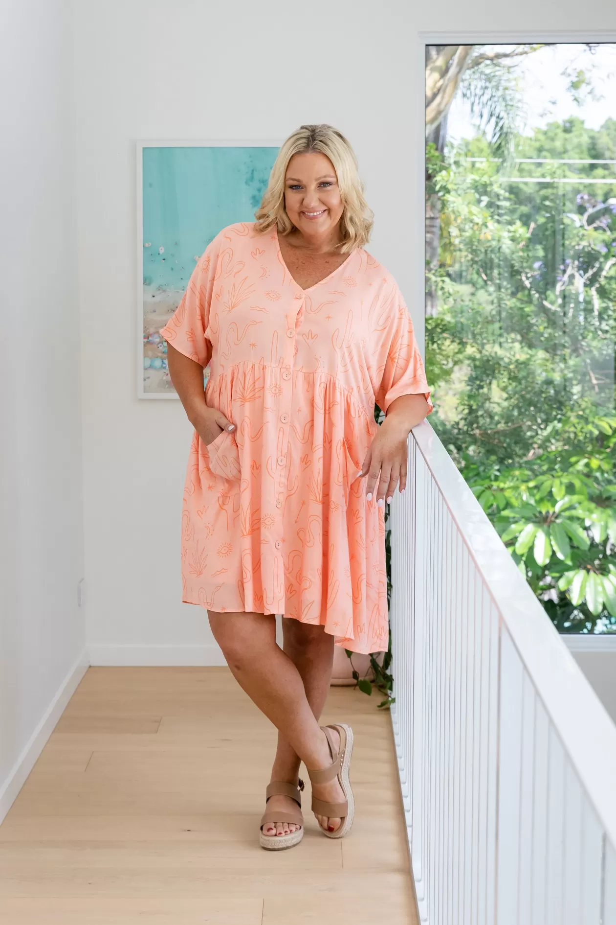 Proud Poppy Clothing Piper Dress in Orange Sahara